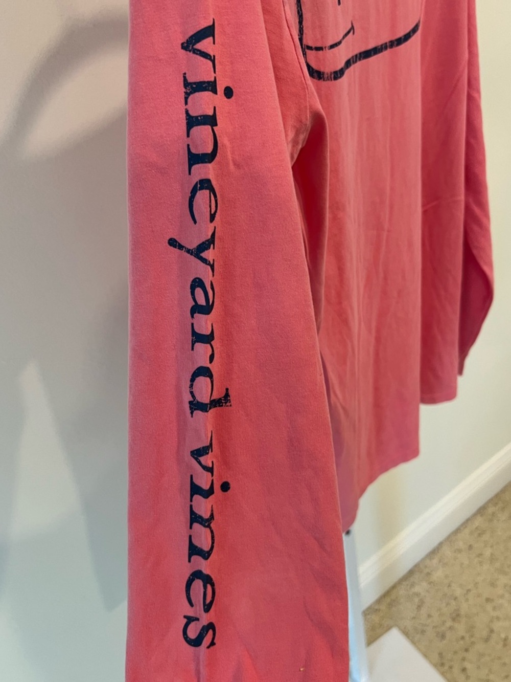NWT Vineyard Vines Pink and Blue Long Sleeve Pocket Tee Shirt Mens Sz Medium - Picture 5 of 12